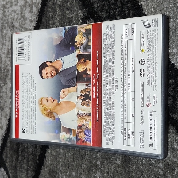 THE UGLY TRUTH DVD KATHERINE HEIGL GARARD BUTLER - Picture 2 of 8